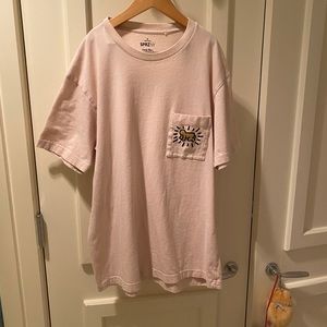 SPRZ NY pink tee shirt by Keith Haring